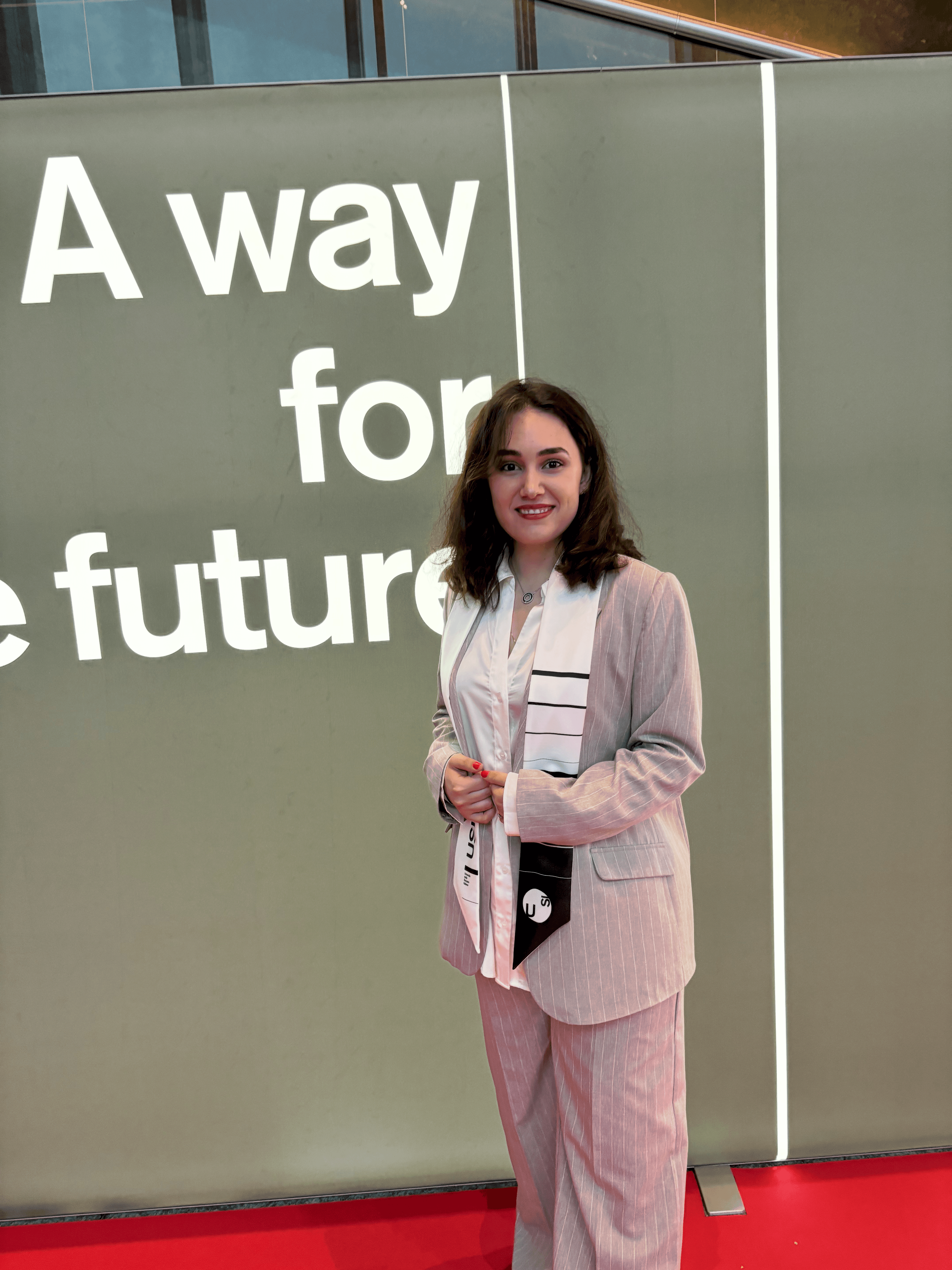 Ariola Leka at master graduation